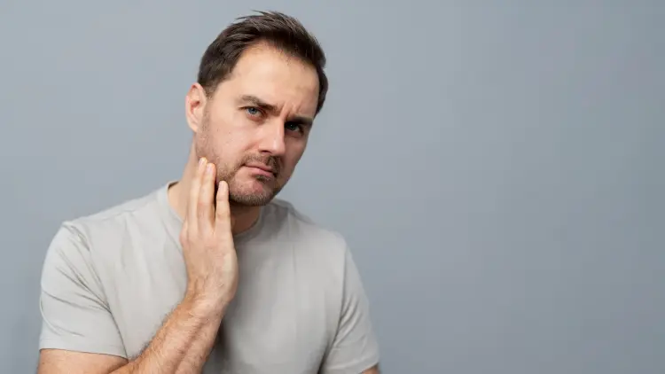 Before and after jaw slimming with masseter treatment in Hobart
